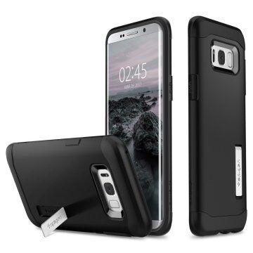 Spigen Galaxy S8 Plus ile Uyumlu Kılıf Slim Armor Black