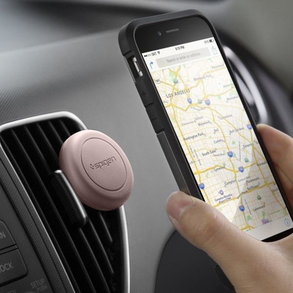 Spigen Araç Tutacağı Manyetik Evrensel (Tüm Cihazlarla Uyumlu Araç Tutucu) A200 Pink Sands