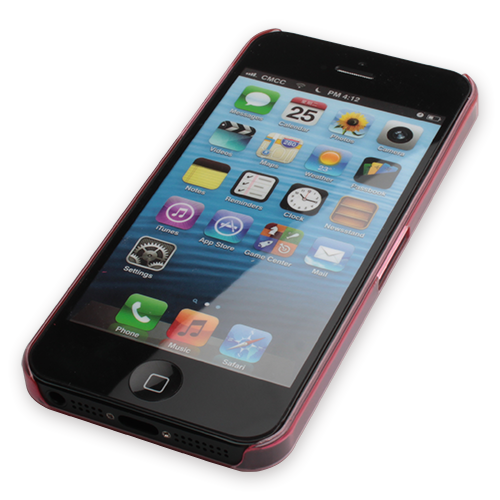 iPhone 5S/5 ile Uyumlu Süper Slim Kılıf Pembe 0.5 mm