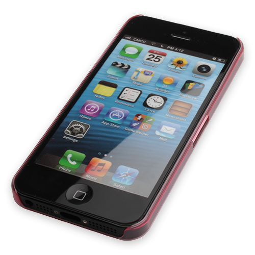 iPhone 5S/5 ile Uyumlu Süper Slim Kılıf Pembe 0.5 mm
