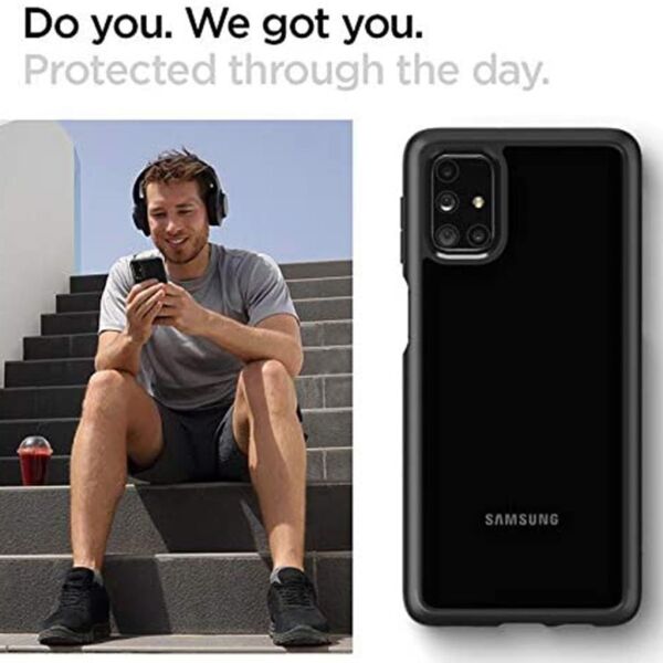 Spigen Galaxy M31s ile Uyumlu Kılıf Ultra Hybrid Matte Black