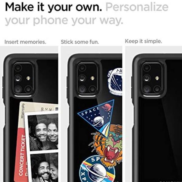 Spigen Galaxy M31s ile Uyumlu Kılıf Ultra Hybrid Matte Black