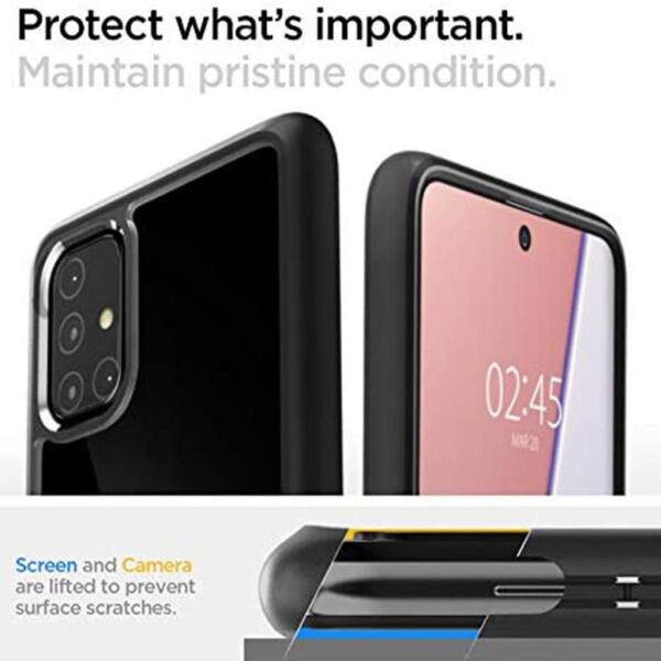 Spigen Galaxy M31s ile Uyumlu Kılıf Ultra Hybrid Matte Black