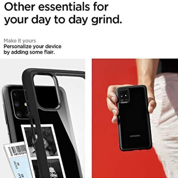 Spigen Galaxy M31s ile Uyumlu Kılıf Ultra Hybrid Matte Black