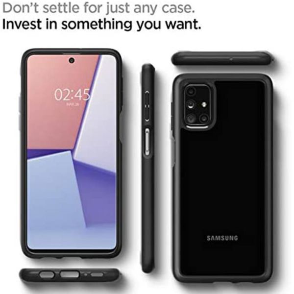 Spigen Galaxy M31s ile Uyumlu Kılıf Ultra Hybrid Matte Black