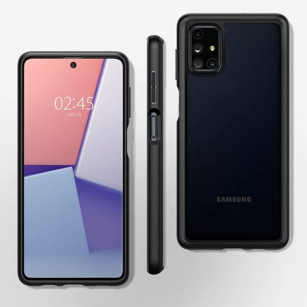 Spigen Galaxy M51 ile Uyumlu Kılıf Ultra Hybrid Matte Black