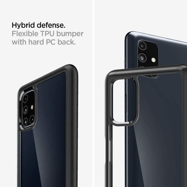 Spigen Galaxy M51 ile Uyumlu Kılıf Ultra Hybrid Matte Black