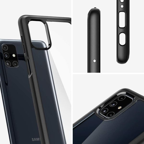 Spigen Galaxy M51 ile Uyumlu Kılıf Ultra Hybrid Matte Black