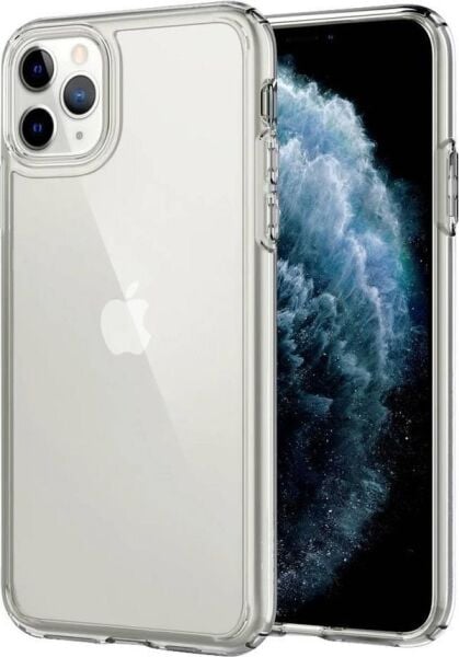 Spigen iPhone 11 Pro Max ile Uyumlu Kılıf Crystal Hybrid Crystal Clear