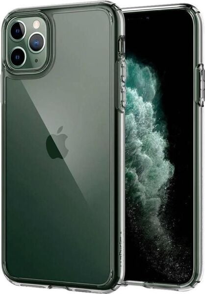 Spigen iPhone 11 Pro Max ile Uyumlu Kılıf Crystal Hybrid Crystal Clear