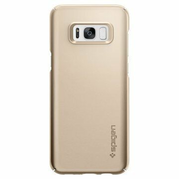 Spigen Galaxy S8 Plus ile Uyumlu Kılıf Thin Fit Gold Maple