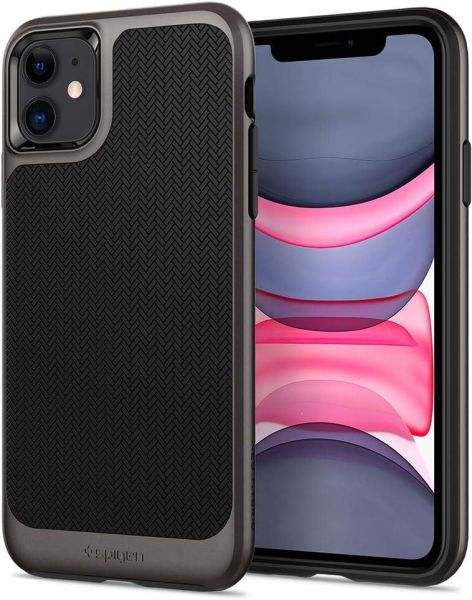 Spigen iPhone 11 ile Uyumlu Kılıf Neo Hybrid Gunmetal