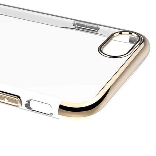 Baseus Glitter Case iPhone 7 / 8 ile Uyumlu Sert Kılıf  Gold