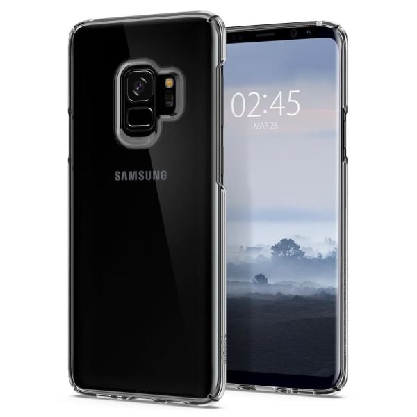 Spigen Galaxy S9 ile Uyumlu Kılıf Thin Fit Crystal Clear