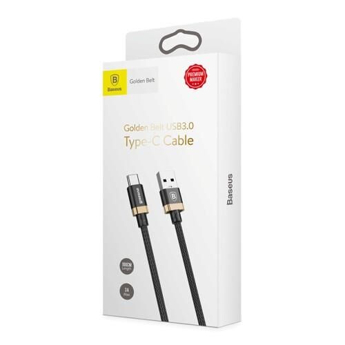 Baseus Golden Belt USB 3.0 Type-C Kablo Altın