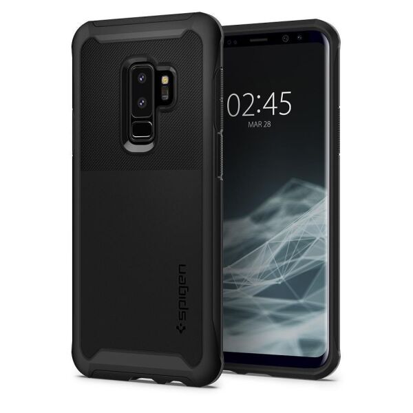 Spigen Galaxy S9 Plus ile Uyumlu Kılıf Neo Hybrid Urban Midnight Black