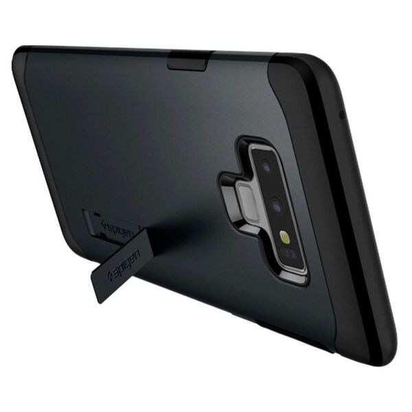 Spigen Galaxy Note 9 ile Uyumlu Kılıf Slim Armor Metal Slate