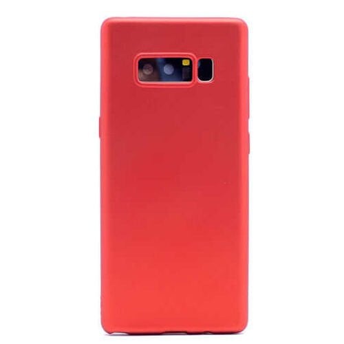 Jopus Galaxy Note 8 ile Uyumlu Soft Silikon Kılıf Kırmızı