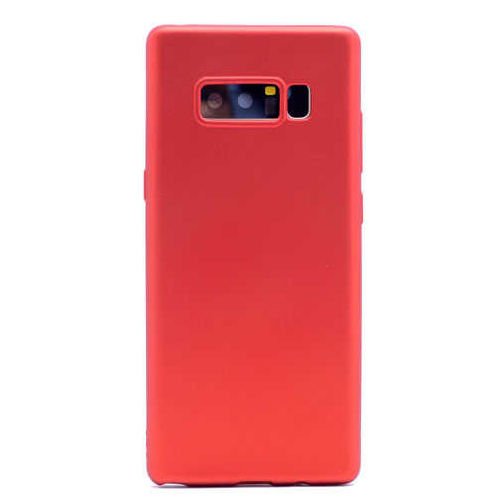 Jopus Galaxy Note 8 ile Uyumlu Soft Silikon Kılıf Kırmızı