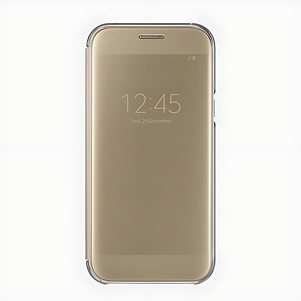 Galaxy A5(2017) ile Uyumlu Clear View Cover Kılıf Altın EF-ZA520CFEGWW