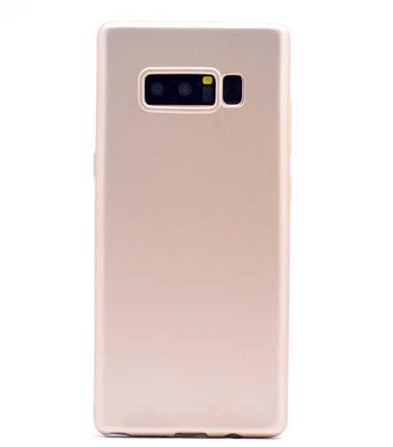 Jopus Galaxy Note 8 ile Uyumlu Soft Silikon Kılıf Gold