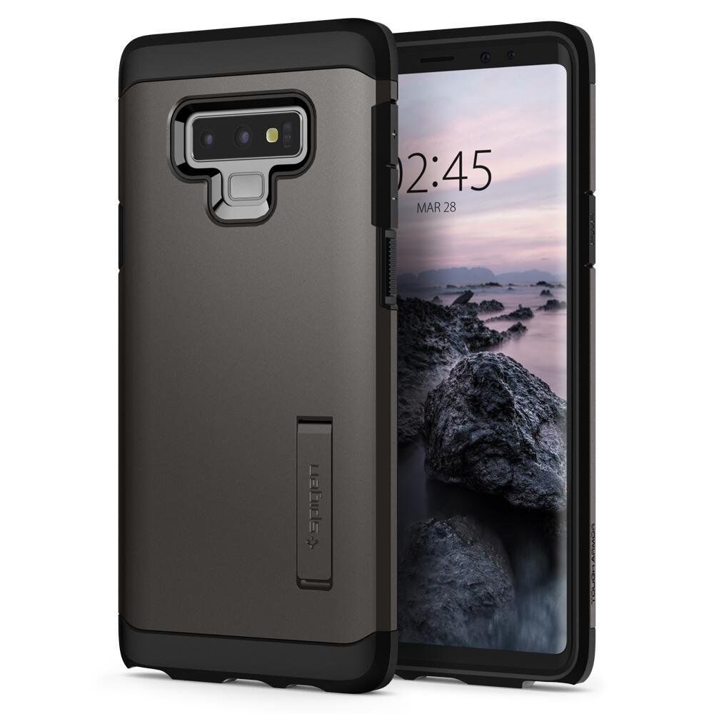 Spigen Galaxy Note 9 ile Uyumlu Kılıf Tough Armor Gunmetal