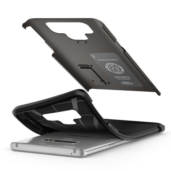 Spigen Galaxy Note 9 ile Uyumlu Kılıf Tough Armor Gunmetal