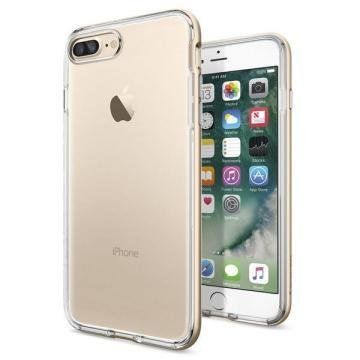 Spigen iPhone 7 Plus ile Uyumlu Kılıf Neo Hybrid Crystal Champagne Gold