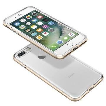 Spigen iPhone 7 Plus ile Uyumlu Kılıf Neo Hybrid Crystal Champagne Gold