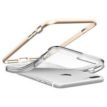 Spigen iPhone 7 Plus ile Uyumlu Kılıf Neo Hybrid Crystal Champagne Gold