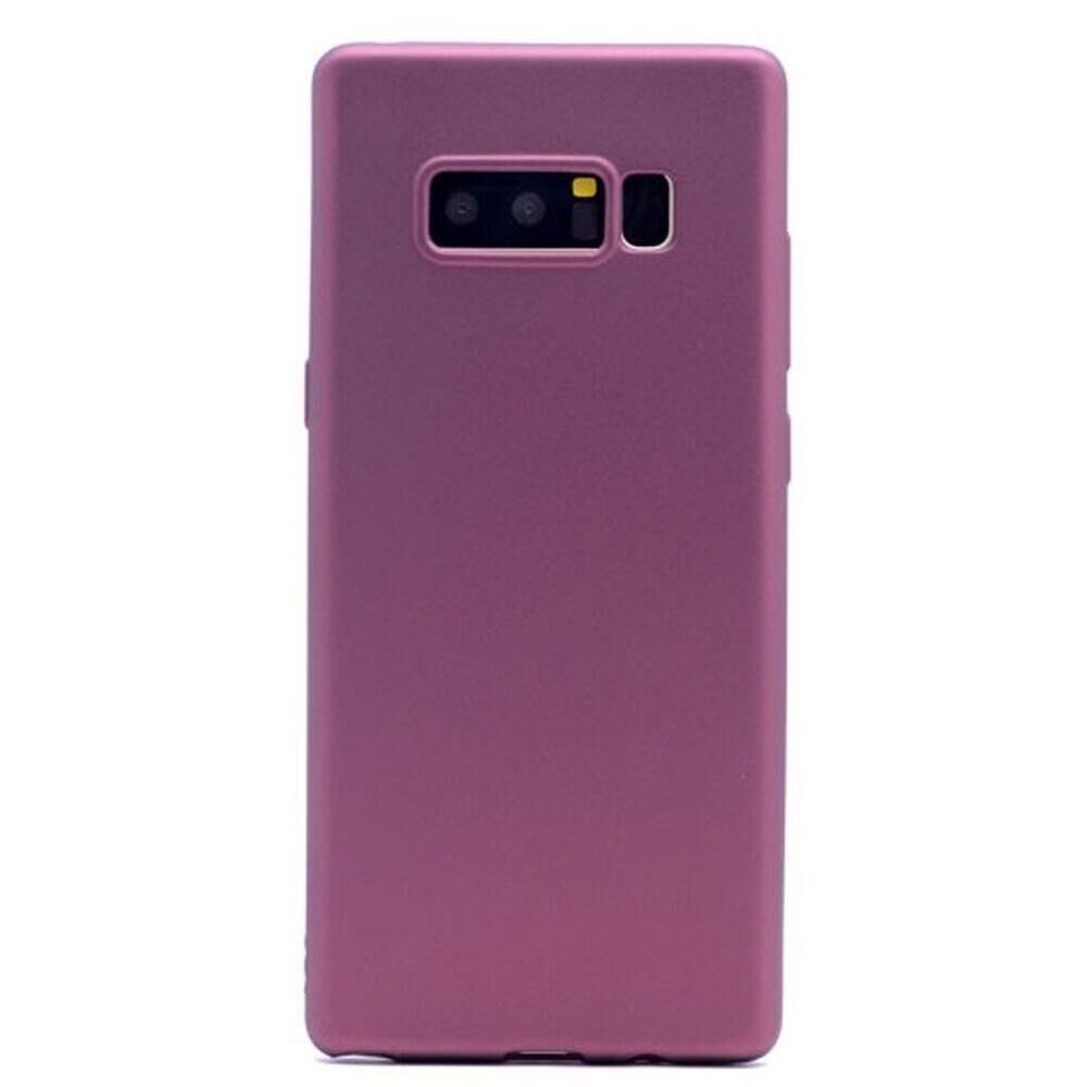 Jopus Galaxy Note 8 ile Uyumlu Soft Silikon Kılıf Mürdüm