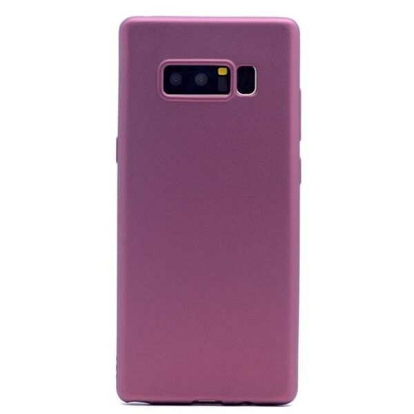 Jopus Galaxy Note 8 ile Uyumlu Soft Silikon Kılıf Mürdüm