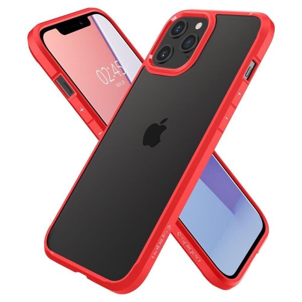 Spigen iPhone 12 / iPhone 12 Pro ile Uyumlu Kılıf Ultra Hybrid Red