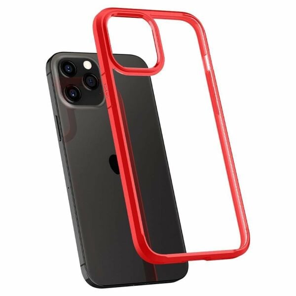 Spigen iPhone 12 / iPhone 12 Pro ile Uyumlu Kılıf Ultra Hybrid Red