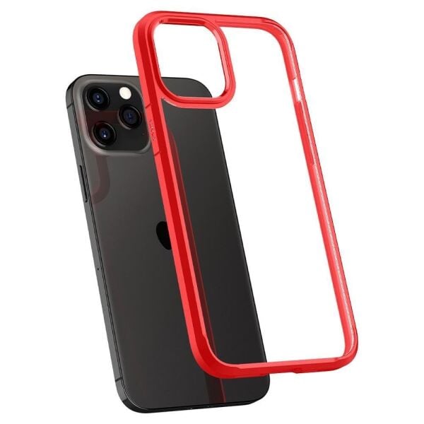 Spigen iPhone 12 / iPhone 12 Pro ile Uyumlu Kılıf Ultra Hybrid Red
