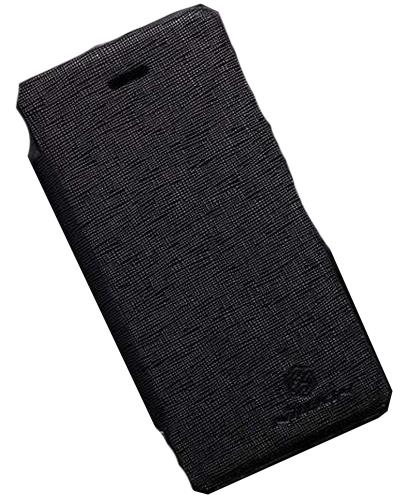 Nillkin iPhone SE/5S/5 ile Uyumlu Yan Model Dokulu Deri Kılıf Siyah Renk