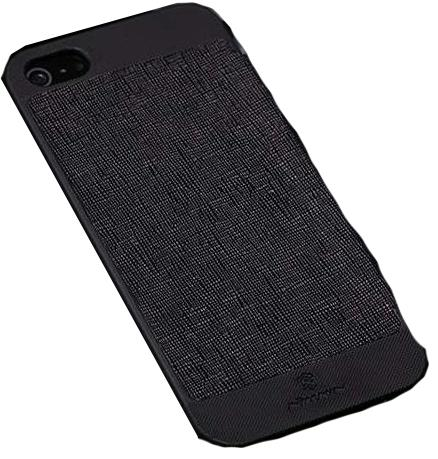 Nillkin iPhone SE/5S/5 ile Uyumlu Yan Model Dokulu Deri Kılıf Siyah Renk