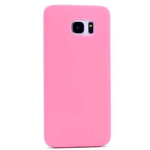 Galaxy S7 Edge ile Uyumlu Slim Cover Pembe