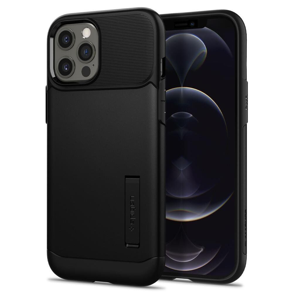 Spigen iPhone 12 Pro Max ile Uyumlu Kılıf Slim Armor Black