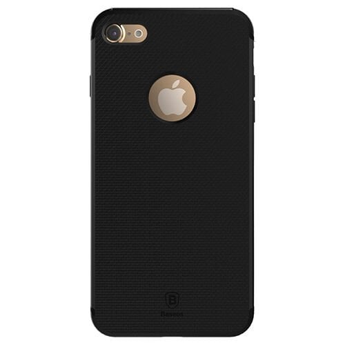 Baseus Hermit Bracked Case iPhone 7 Plus ile Uyumlu Silikon Kılıf Siyah