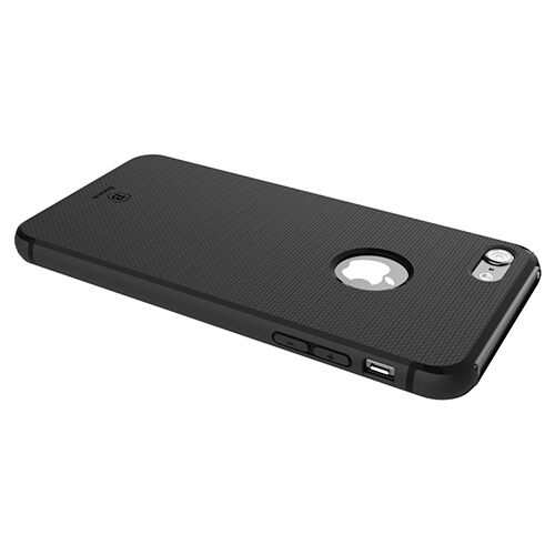 Baseus Hermit Bracked Case iPhone 7 Plus ile Uyumlu Silikon Kılıf Siyah