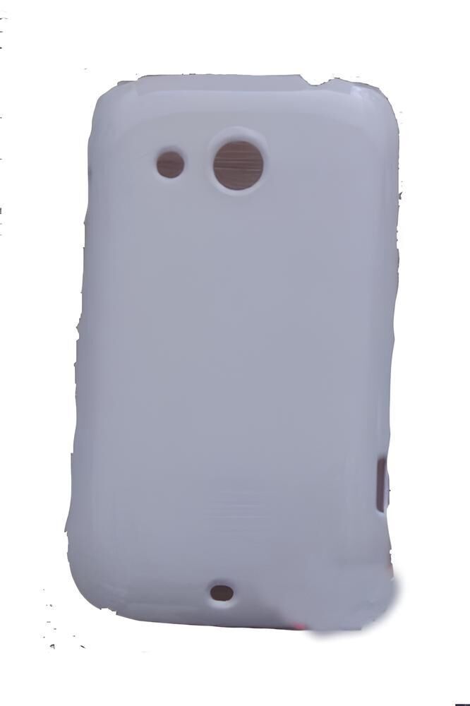 Desire C ile Uyumlu Parlak Sert Kauçuk Kılıf Beyaz Renk