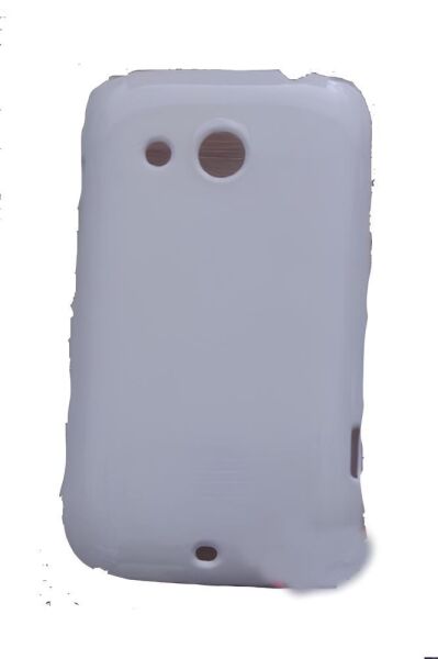 Desire C ile Uyumlu Parlak Sert Kauçuk Kılıf Beyaz Renk