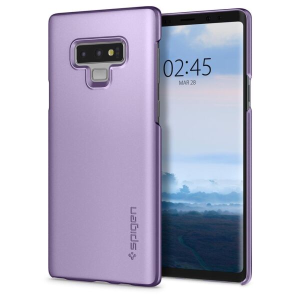 Spigen Galaxy Note 9 ile Uyumlu Kılıf Thin Fit Ultra İnce Lavender