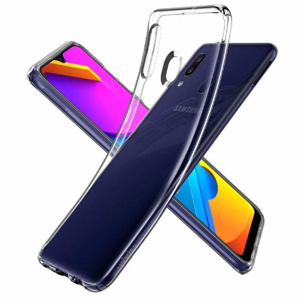 Spigen Galaxy M10s ile Uyumlu Kılıf Liquid Crystal Crystal Clear