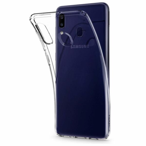 Spigen Galaxy M10s ile Uyumlu Kılıf Liquid Crystal Crystal Clear