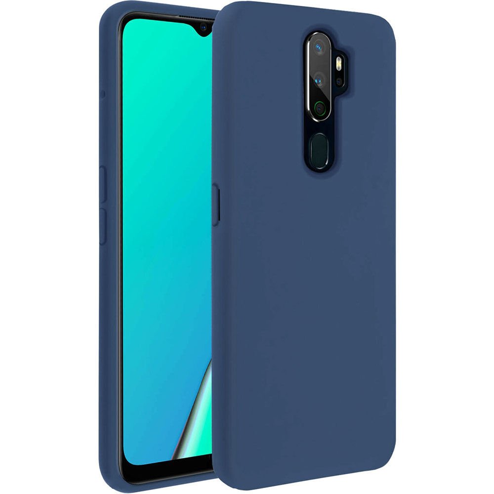 A5/A9 2020 ile Uyumlu Cappy Silikon Kılıf Mavi