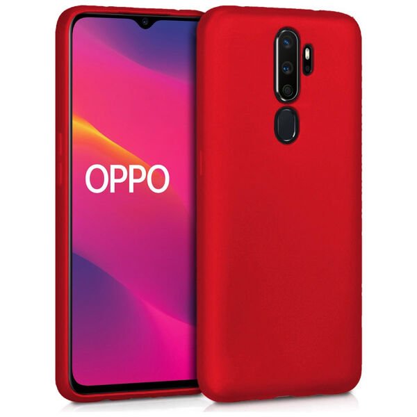 A5/A9 2020 ile Uyumlu Cappy Silikon Kılıf Kırmızı