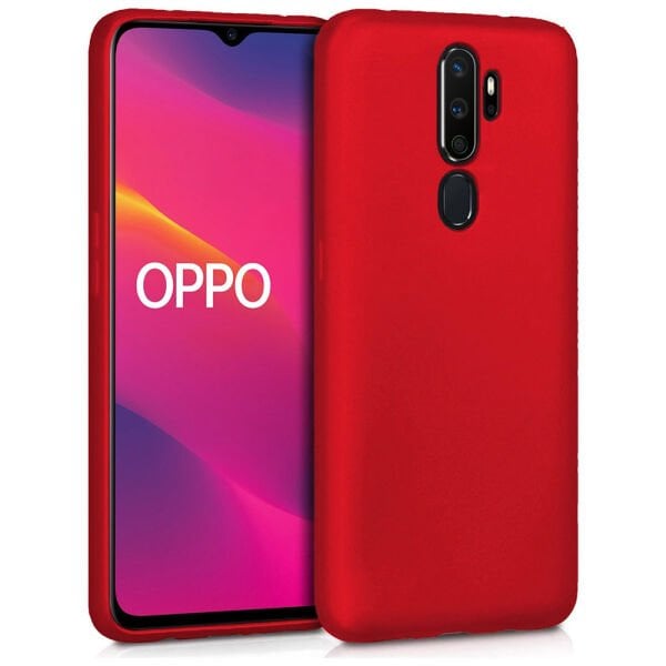 A5/A9 2020 ile Uyumlu Cappy Silikon Kılıf Kırmızı