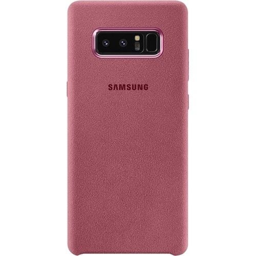 Galaxy Note 8 ile Uyumlu Alcantara Kılıf Pembe EF-XN950APEGWW (Out)